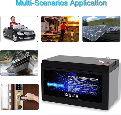 batería de fosfato de litio de 12.8V 10Ah incorporada batería recargable LiFePO4