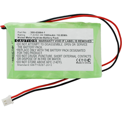 Batería de litio para aspiradora Ni-MH 1500mAh 7.2V Batería de iones de litio 300-03864-1