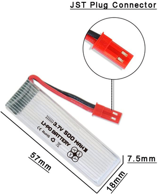 Batería recargable de polímero de iones de litio NCM 3.7V 500mAh Batería Lipo