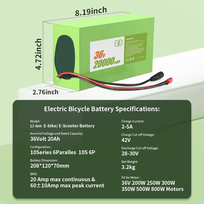 paquete 15A de la batería de ión de litio de la bici/36V de 48V 8Ah E para los aparatos electrodomésticos