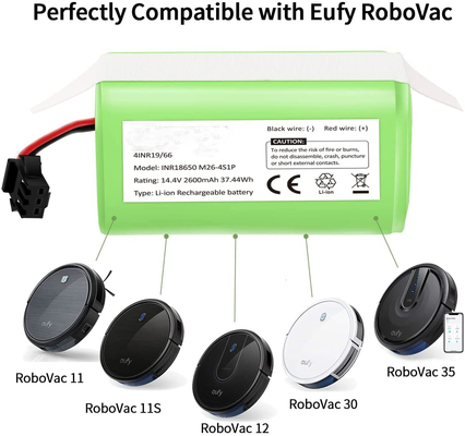 Ecovacs Deebot 2600mAh Batería de iones de litio 14.4V Batería recargable N79S