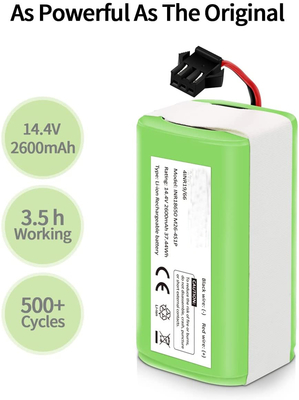 Ecovacs Deebot 2600mAh Batería de iones de litio 14.4V Batería recargable N79S