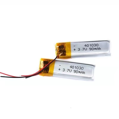 batería de ión de litio rectangular de la batería de polímero de litio 1S1P 90mAh 3.7v