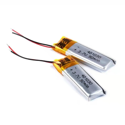 batería de ión de litio rectangular de la batería de polímero de litio 1S1P 90mAh 3.7v