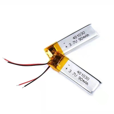 batería de ión de litio rectangular de la batería de polímero de litio 1S1P 90mAh 3.7v