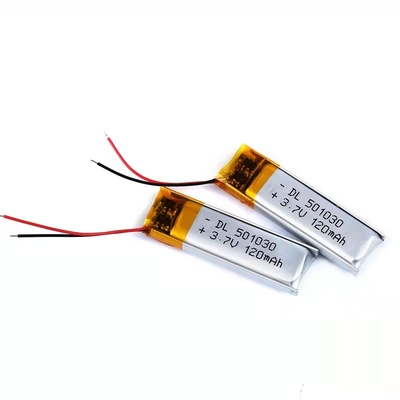 batería recargable 1S1P de los auriculares bluetooth de la batería 0.12A del polímero de litio 120mAh