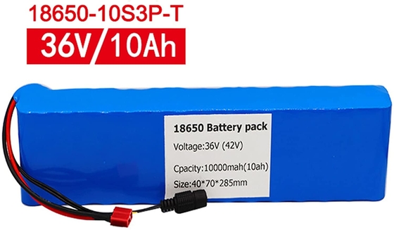 batería de ión de litio del coche eléctrico del paquete BMS 10AH de la batería de litio de 36V 18650
