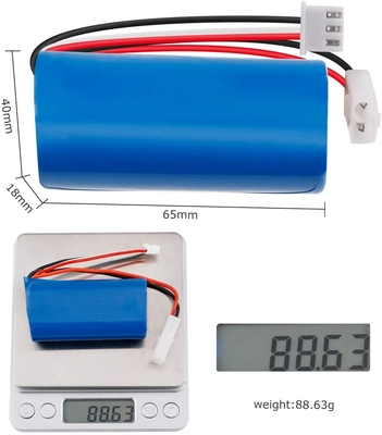 Batería de iones de litio recargable 1300mah NCM 7.4V Paquete de baterías de iones de litio ONU