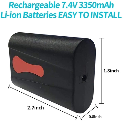 Calentador alimentado por batería de litio de 3,7 V 7,7 kg Batería de chaqueta calentada de 7,4 V