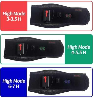 Calentador alimentado por batería de litio de 3,7 V 7,7 kg Batería de chaqueta calentada de 7,4 V