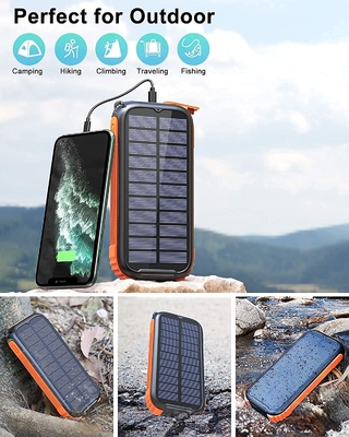 Estación de banco de energía solar con manivela portátil real 26800mAh NCM
