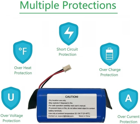 OEM recargable personalizado de la batería de iones de litio de 2600mah 14.8V 14.4V