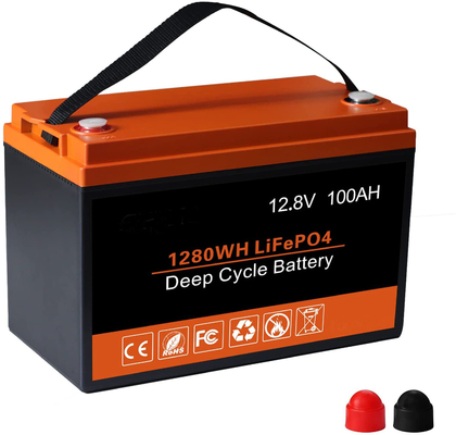 1.2kg Batería recargable 12V 100AH ​​Batería de litio LFP Ciclo profundo